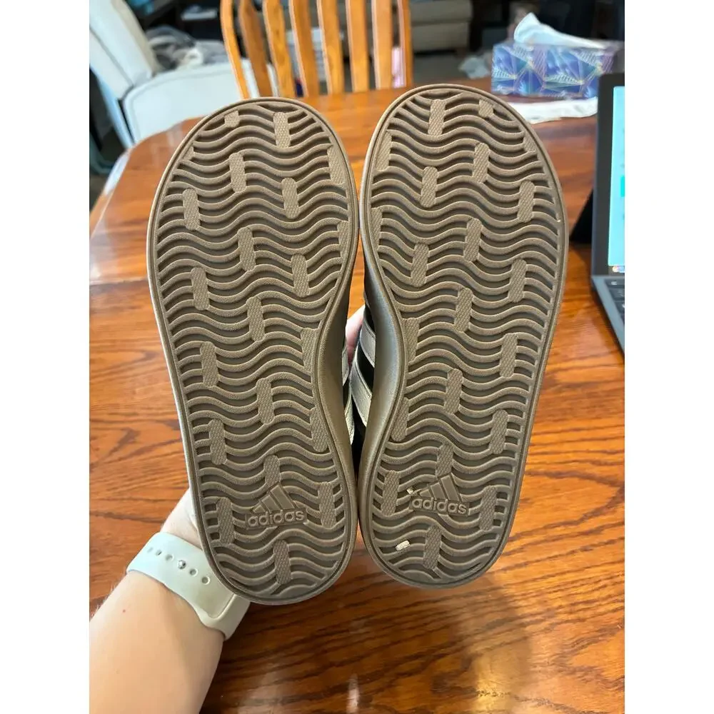 Adidas VL Court 3.0 Black Gum Sole Kids Size 11